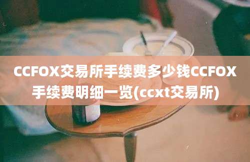 CCFOX交易所手续费多少钱CCFOX手续费明细一览(ccxt交易所)