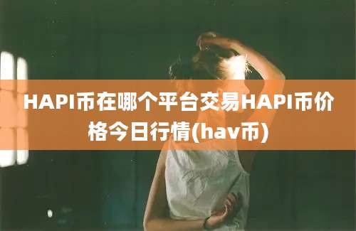 HAPI币在哪个平台交易HAPI币价格今日行情(hav币)