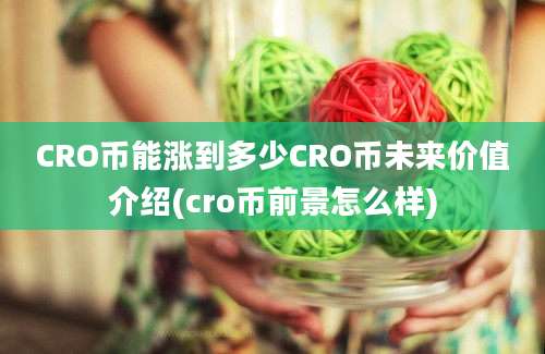 CRO币能涨到多少CRO币未来价值介绍(cro币前景怎么样)