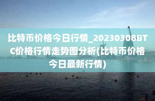 比特币价格今日行情_20230308BTC价格行情走势图分析(比特币价格今日最新行情)