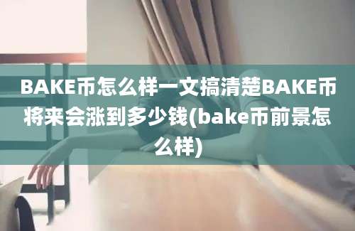 BAKE币怎么样一文搞清楚BAKE币将来会涨到多少钱(bake币前景怎么样)