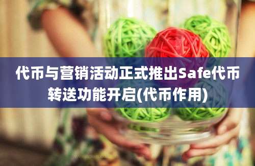 代币与营销活动正式推出Safe代币转送功能开启(代币作用)