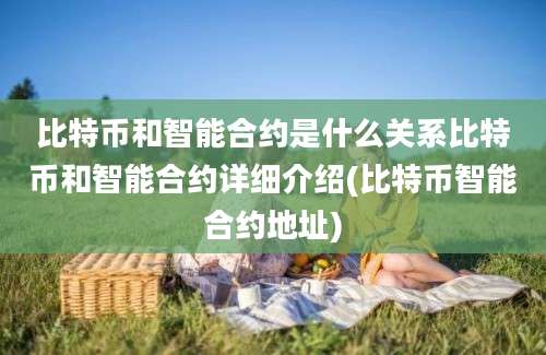 比特币和智能合约是什么关系比特币和智能合约详细介绍(比特币智能合约地址)