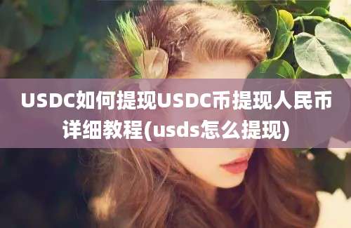 USDC如何提现USDC币提现人民币详细教程(usds怎么提现)