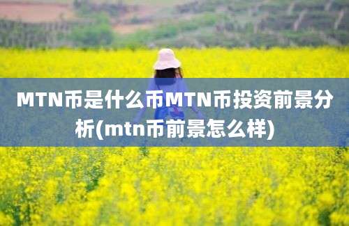 MTN币是什么币MTN币投资前景分析(mtn币前景怎么样)