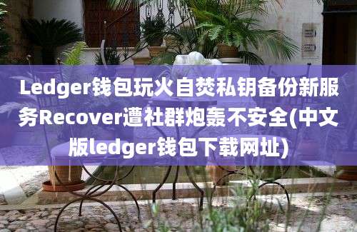 Ledger钱包玩火自焚私钥备份新服务Recover遭社群炮轰不安全(中文版ledger钱包下载网址)