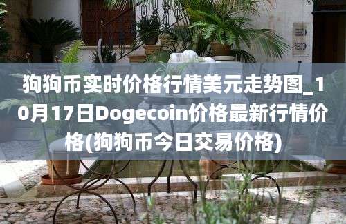 狗狗币实时价格行情美元走势图_10月17日Dogecoin价格最新行情价格(狗狗币今日交易价格)