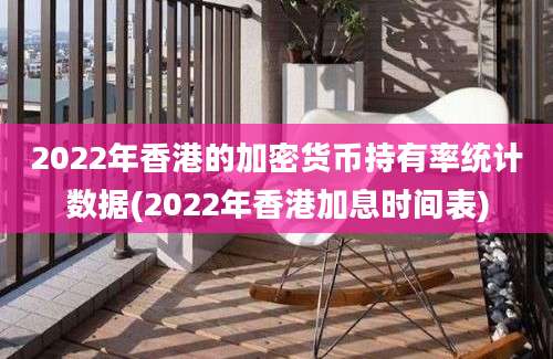 2022年香港的加密货币持有率统计数据(2022年香港加息时间表)