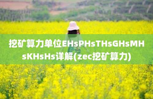 挖矿算力单位EHsPHsTHsGHsMHsKHsHs详解(zec挖矿算力)