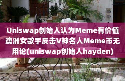 Uniswap创始人认为Meme有价值澳洲女歌手反击V神名人Meme币无用论(uniswap创始人hayden)