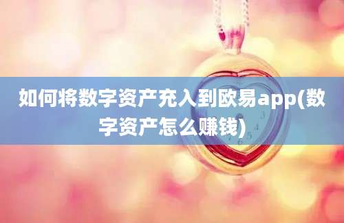 如何将数字资产充入到欧易app(数字资产怎么赚钱)