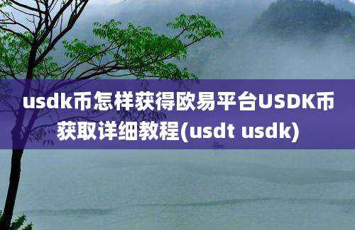 usdk币怎样获得欧易平台USDK币获取详细教程(usdt usdk)