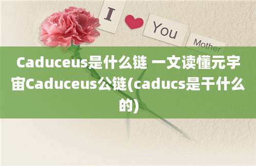 Caduceus是什么链 一文读懂元宇宙Caduceus公链(caducs是干什么的)