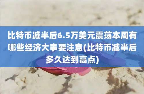 比特币减半后6.5万美元震荡本周有哪些经济大事要注意(比特币减半后多久达到高点)