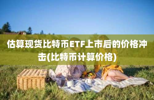 估算现货比特币ETF上市后的价格冲击(比特币计算价格)