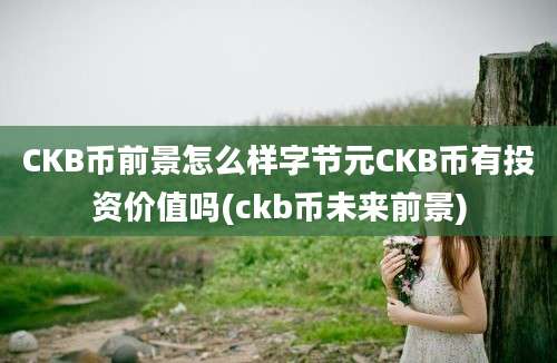 CKB币前景怎么样字节元CKB币有投资价值吗(ckb币未来前景)