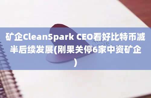 矿企CleanSpark CEO看好比特币减半后续发展(刚果关停6家中资矿企)