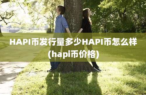 HAPI币发行量多少HAPI币怎么样(hapi币价格)