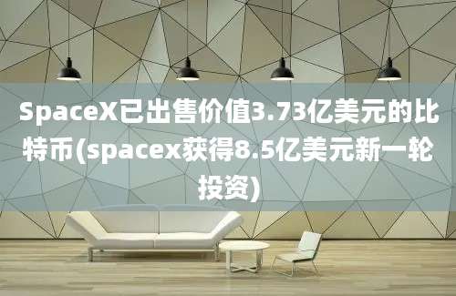 SpaceX已出售价值3.73亿美元的比特币(spacex获得8.5亿美元新一轮投资)