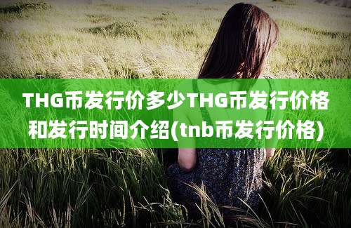 THG币发行价多少THG币发行价格和发行时间介绍(tnb币发行价格)