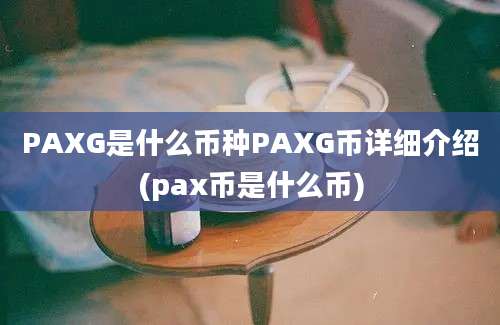 PAXG是什么币种PAXG币详细介绍(pax币是什么币)