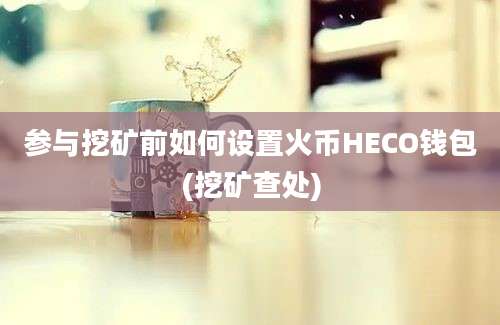 参与挖矿前如何设置火币HECO钱包(挖矿查处)