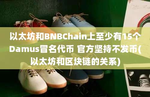 以太坊和BNBChain上至少有15个Damus冒名代币 官方坚持不发币(以太坊和区块链的关系)