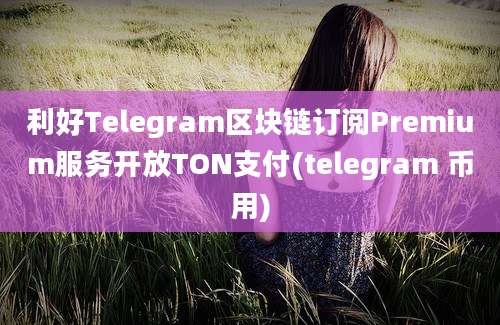 利好Telegram区块链订阅Premium服务开放TON支付(telegram 币用)