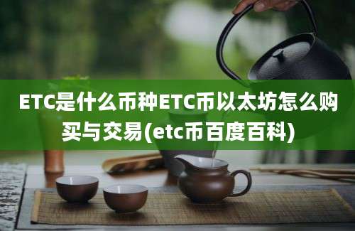 ETC是什么币种ETC币以太坊怎么购买与交易(etc币百度百科)