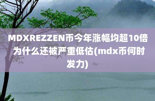 MDXREZZEN币今年涨幅均超10倍 为什么还被严重低估(mdx币何时发力)