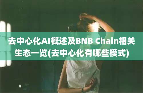 去中心化AI概述及BNB Chain相关生态一览(去中心化有哪些模式)