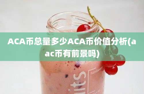 ACA币总量多少ACA币价值分析(aac币有前景吗)