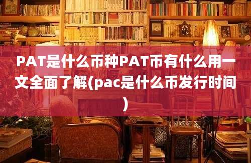 PAT是什么币种PAT币有什么用一文全面了解(pac是什么币发行时间)