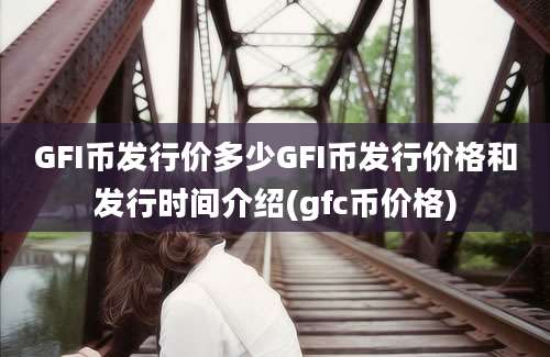 GFI币发行价多少GFI币发行价格和发行时间介绍(gfc币价格)