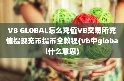 VB GLOBAL怎么充值VB交易所充值提现充币提币全教程(vb中global什么意思)