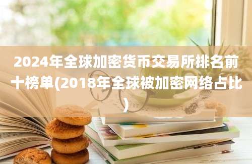 2024年全球加密货币交易所排名前十榜单(2018年全球被加密网络占比)