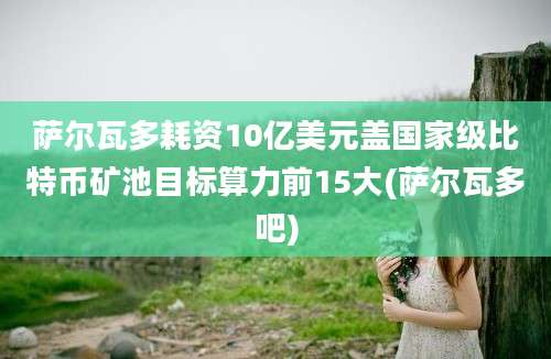 萨尔瓦多耗资10亿美元盖国家级比特币矿池目标算力前15大(萨尔瓦多吧)