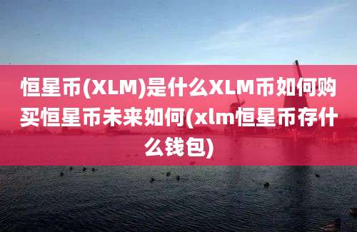 恒星币(XLM)是什么XLM币如何购买恒星币未来如何(xlm恒星币存什么钱包)