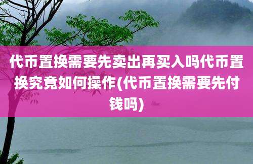 代币置换需要先卖出再买入吗代币置换究竟如何操作(代币置换需要先付钱吗)