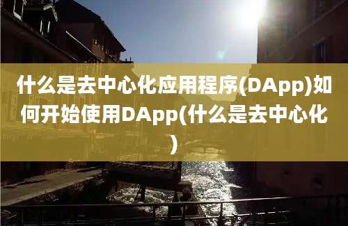 什么是去中心化应用程序(DApp)如何开始使用DApp(什么是去中心化)