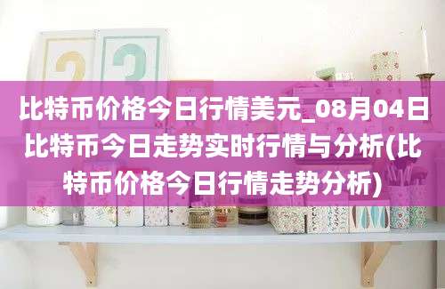 比特币价格今日行情美元_08月04日比特币今日走势实时行情与分析(比特币价格今日行情走势分析)