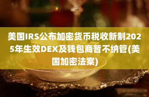 美国IRS公布加密货币税收新制2025年生效DEX及钱包商暂不纳管(美国加密法案)