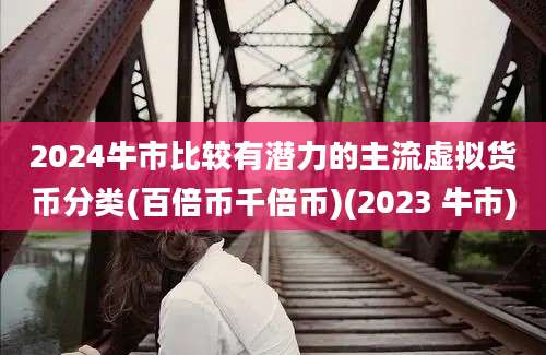 2024牛市比较有潜力的主流虚拟货币分类(百倍币千倍币)(2023 牛市)