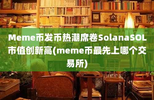 Meme币发币热潮席卷SolanaSOL市值创新高(meme币最先上哪个交易所)