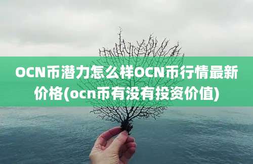 OCN币潜力怎么样OCN币行情最新价格(ocn币有没有投资价值)