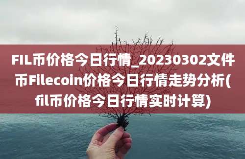 FIL币价格今日行情_20230302文件币Filecoin价格今日行情走势分析(fil币价格今日行情实时计算)