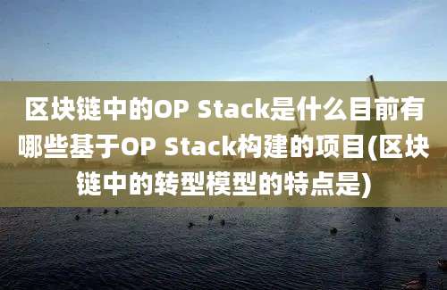 区块链中的OP Stack是什么目前有哪些基于OP Stack构建的项目(区块链中的转型模型的特点是)