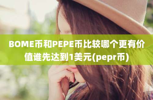 BOME币和PEPE币比较哪个更有价值谁先达到1美元(pepr币)