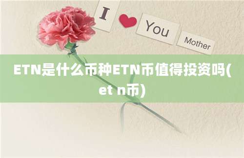 ETN是什么币种ETN币值得投资吗(et n币)