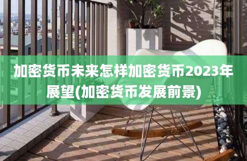 加密货币未来怎样加密货币2023年展望(加密货币发展前景)